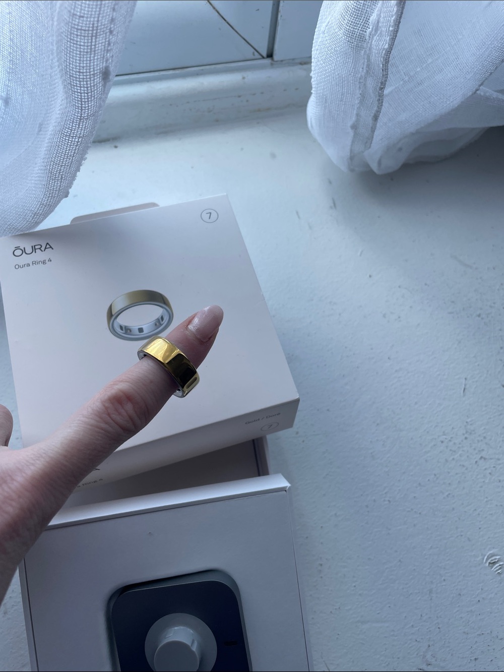 Gold Oura Ring 4, Size 7, Brand New!